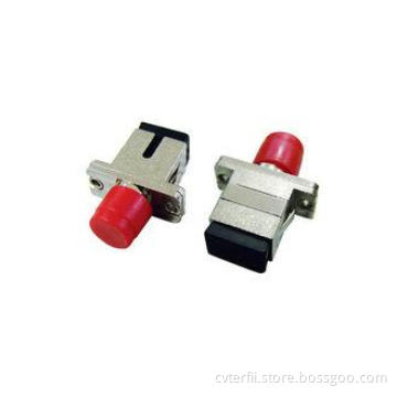 SC - FC Single Mode Simplex Hybrid Fiber Optic Adapter for